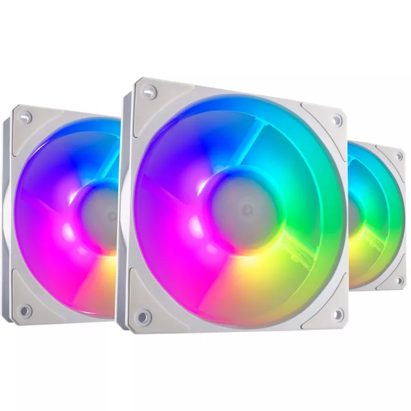 COOLER MASTER Mobius 120P ARGB 120mm bianco confezione da 3