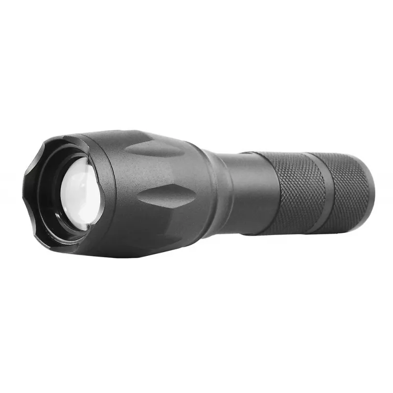 Torcia everActive FL600 — 600 lm, 10 W, corpo in alluminio, IPX4, 130 mm, 3×AAA, rossa