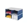 Contenitore per documenti styrodoc duo in polistirene blu - grigio (268-0222.38)