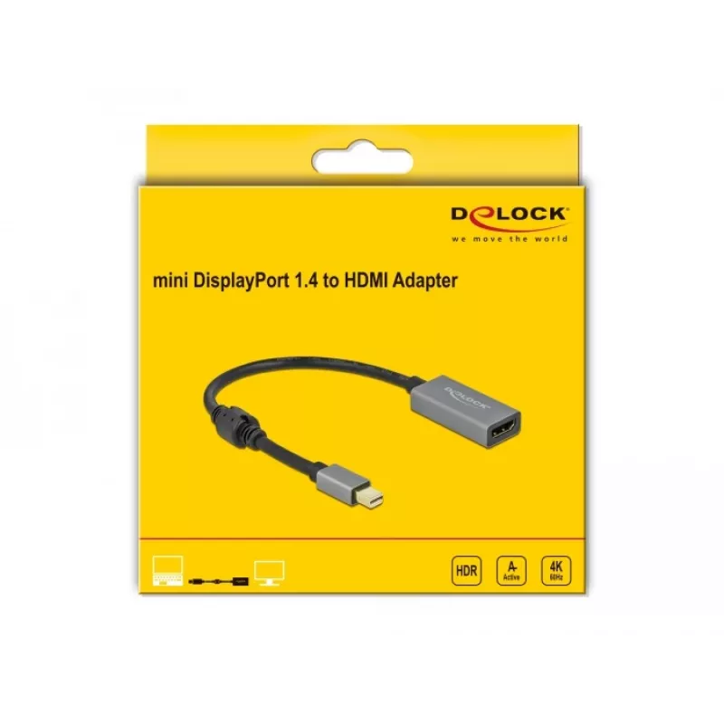 Adattatore attivo mini DisplayPort 1.4 a HDMI DeLOCK 66570