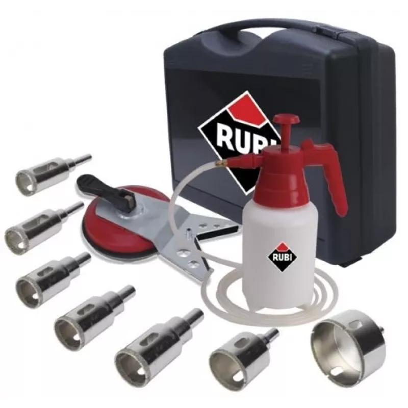 RUBI Easy Gres Plus Kit set di punte da trapano (7 pz.)