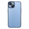 Set custodia protettiva e vetro temperato Baseus per iPhone 14 Plus – glitter trasparente blu