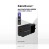 Qoltec 52382 GaN POWER PRO caricabatterie | 1xUSB Type C | 1xUSB A | 100W | 5-20V | 1.5-5A | PD | nero