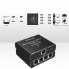 Mini switch Ethernet QOLTEC 52293 1x4 RJ45, splitter di rete unmanaged 1-in 4-out