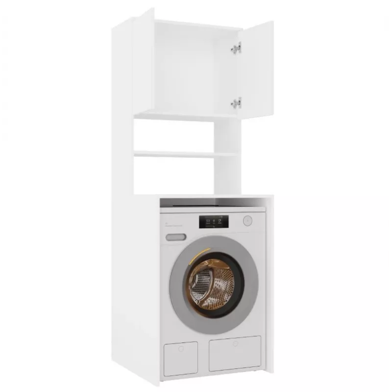 top e shop POLA MULTI armadio per lavanderia per lavatrice - bianco