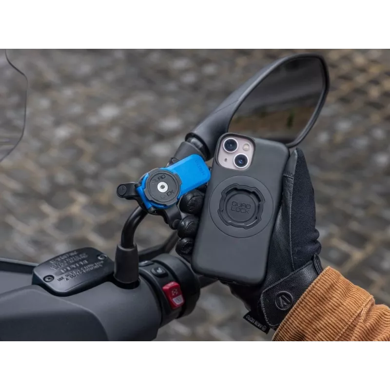 Quad Lock supporto per specchietto supporto passivo telefono cellulare/smartphone nero, blu