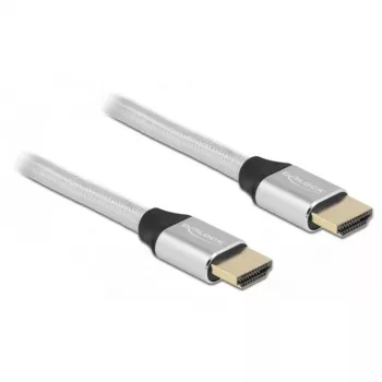Cavo HDMI DeLOCK Ultra High Speed 48 Gbit/s 8K 60 Hz argento 1 m