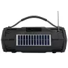 Tracer Explorer TRAGLO47616 speaker Bluetooth portatile, TWS, Bluetooth 5.3, 15 W RMS, radio FM, torcia, pannello solare, power bank da 1800 mAh, microSD, nero