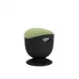 Up Up Seul sgabello ergonomico a bilanciere nero, D42 tessuto verde
