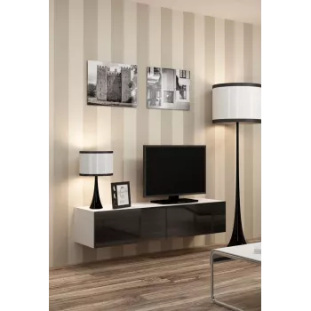 Cama supporto TV VIGO 140 30/140/40 bianco/nero lucido