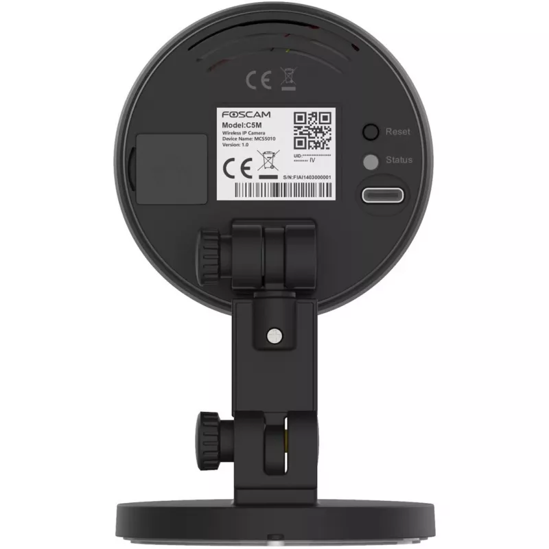 Foscam C5M telecamera di sorveglianza da interno Wi-Fi/LAN, 5 MP (3072x1728), nera