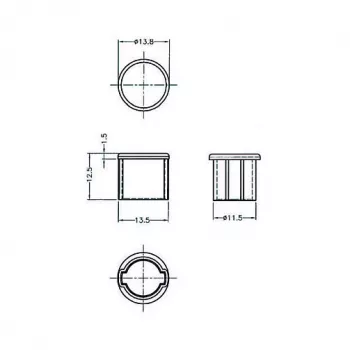 Copertura di sicurezza per presa BNC DeLOCK 64022