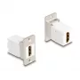 DeLOCK modulo Keystone 67166 HDMI piatto argento bianco