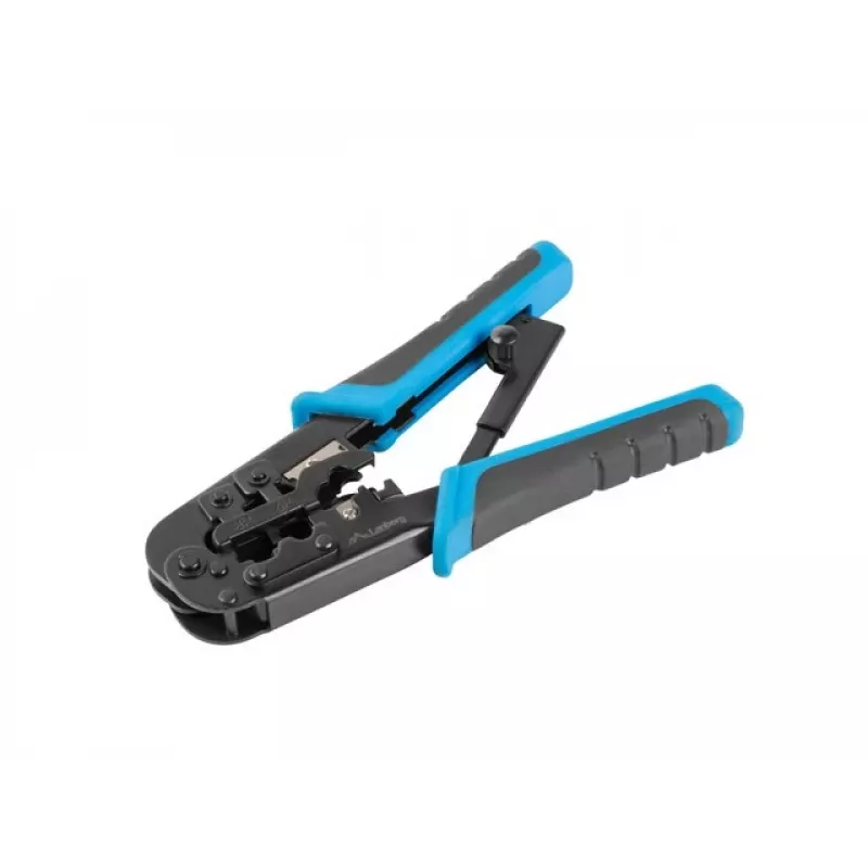 Pinza crimpatrice LANBERG NT-0201 per connettori RJ-45, 180 mm, 315 g, nero/blu