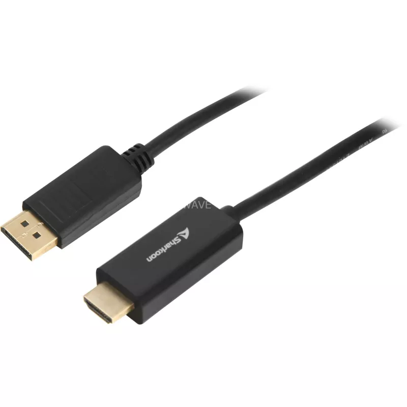 Adattatore DisplayPort-HDMI Sharkoon 4K 60 Hz, cavo 1 m