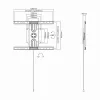 Sbox PLB-1246F supporto fisso per TV a schermo piatto 37-70 50kg