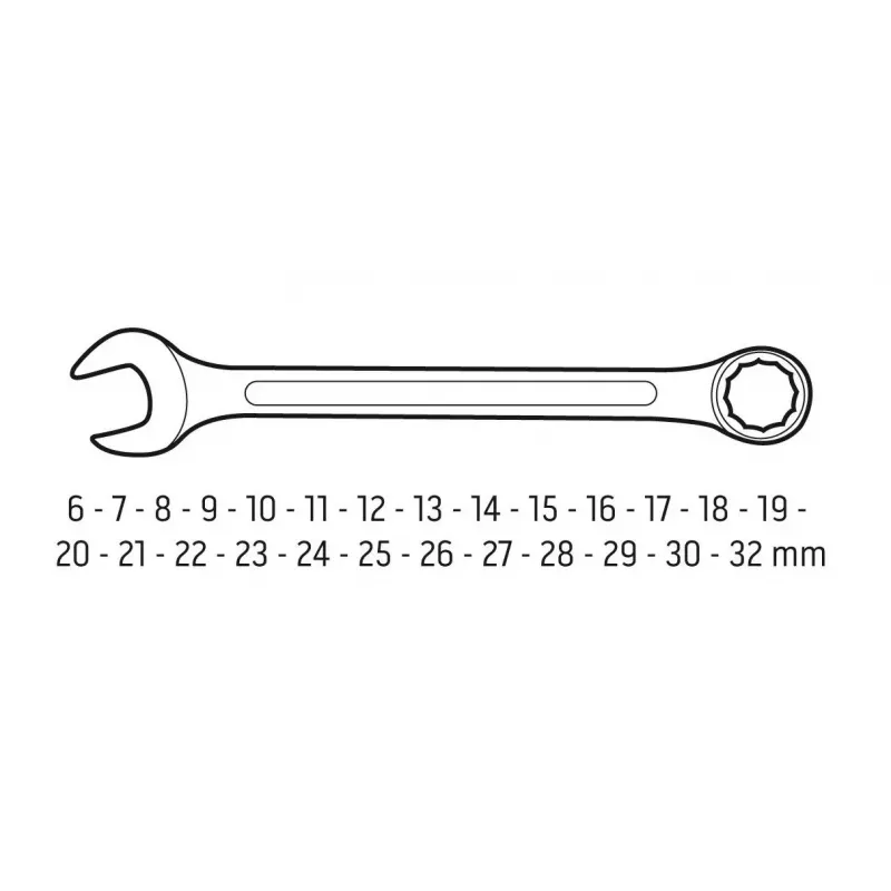 Neo Tools chiave inglese 6-32 mm, set da 26 pezzi