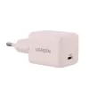 Alimentatore UGREEN X512 20W USB-C ricarica rapida PD, rosa, ingresso 100–240V, 1× USB-C