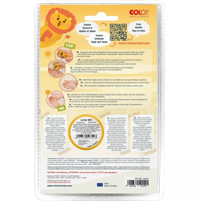 Timbro Colop 156693 rotondo multicolore per bambini