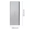Case in alluminio QOLTEC 51833 per SSD M.2, SATA su USB 3.0, supporta fino a 2 TB