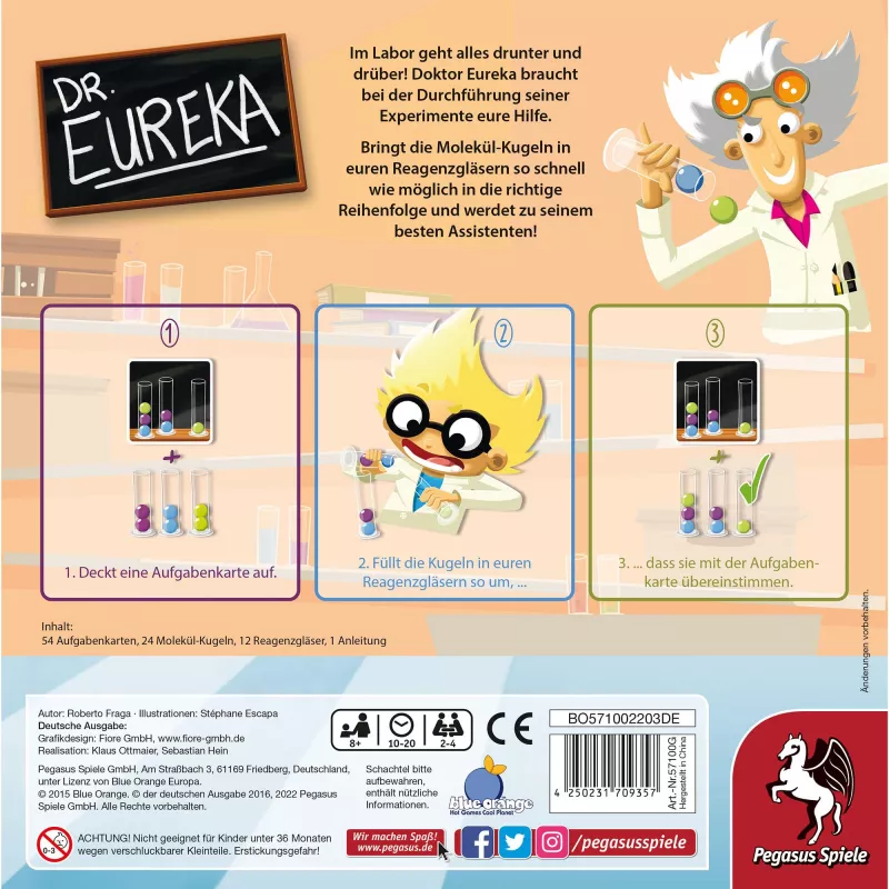 Dr. Eureka, gioco da tavolo