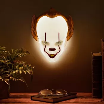Lampada da tavolo Paladone lampada maschera PP11207ITV2 Pennywise LED, lampada a forma di maschera a tema
