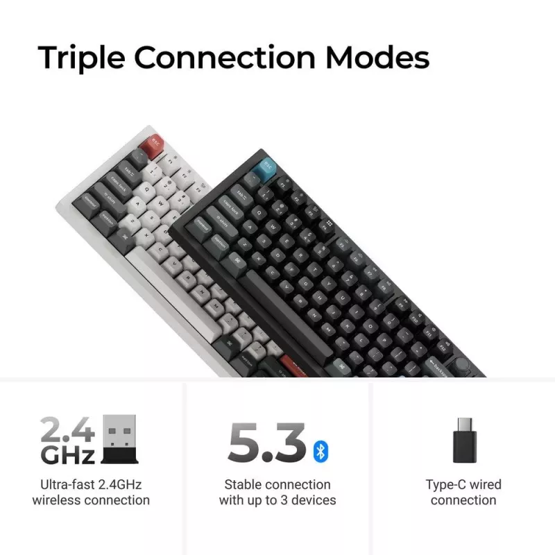 Tastiera wireless Q3 ULTRA/nero Q3U-M3 Keychron