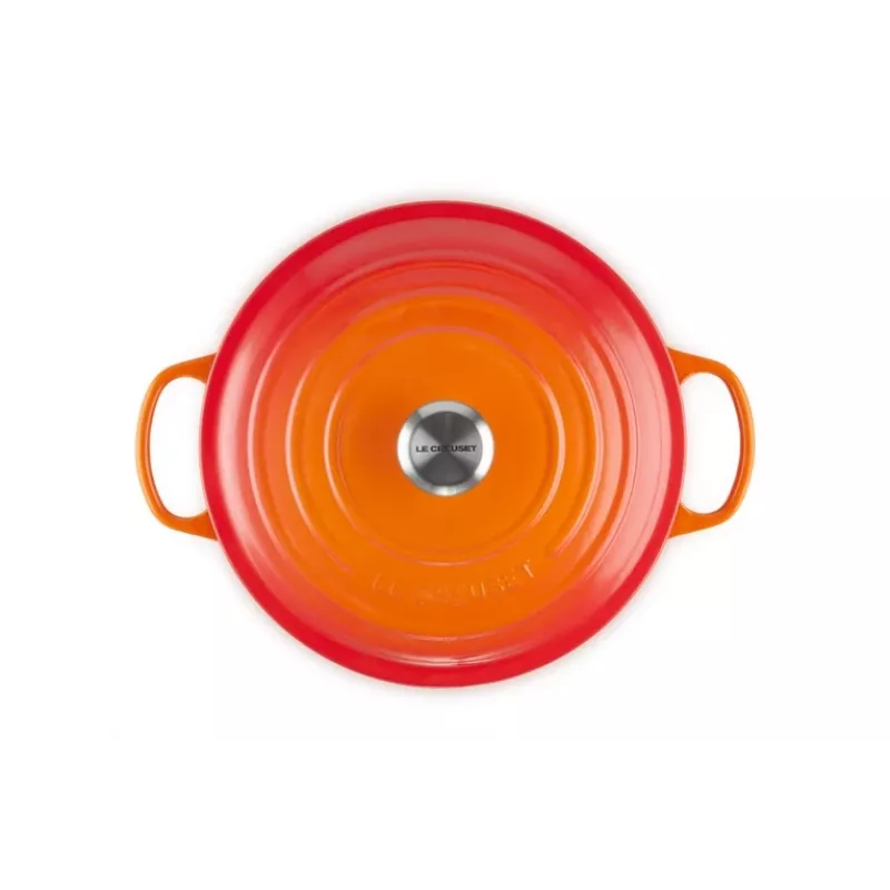 Le Creuset 21177280902430 6,7 L pentola rotonda arancione, rosso