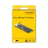 Convertitore da connettore maschio M.2 Key B+M a connettore femmina USB Type-C, DeLOCK, 63174
