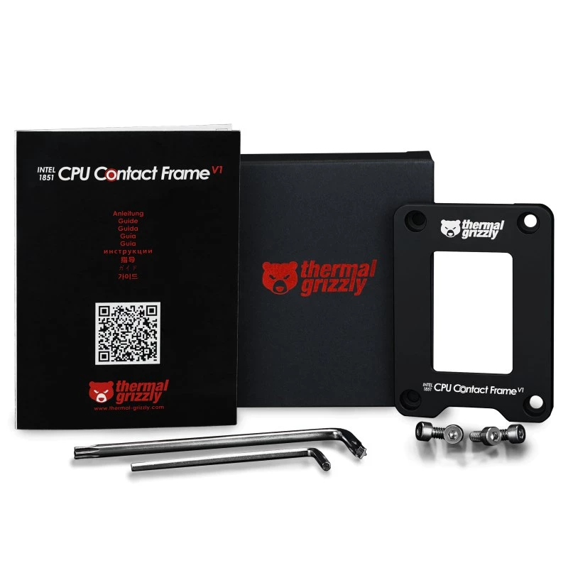 Kit di upgrade per frame Thermal Grizzly TG-CF-I1851-V1 alluminio nero 71x51x6mm