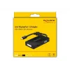 DeLOCK Mini DisplayPort 1.2 a VGA HDMI DVI audio 4K passivo nero