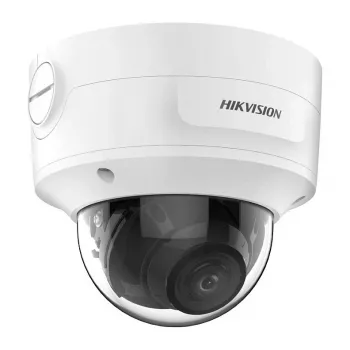 Telecamera di videosorveglianza dome IP Hikvision DS-2CD3786G2-IZS 4K 3840×2160, 2,7–13,5 mm varifocale, montaggio a soffitto, interni/esterni, bianco