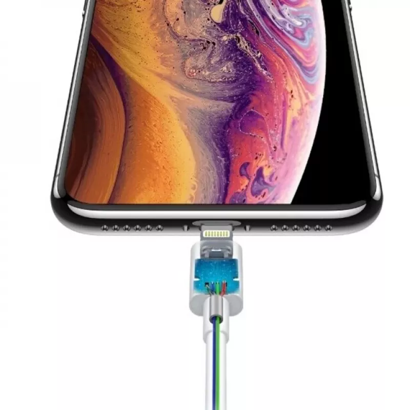 Cavo USB-C a Lightning Devia Smart Series PD 18W – bianco, certificato MFi