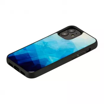 Custodia protettiva iKins per Apple iPhone 12 mini — blue lake con dettagli neri