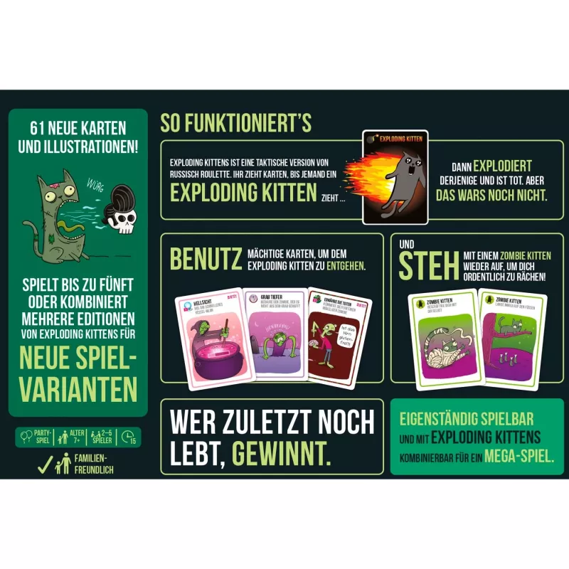 Zombie Kittens, gioco di carte