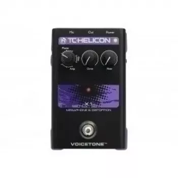 Pedale effetto vocale TC-Helicon VoiceTone X1 — effetti voce megafono e distorsione