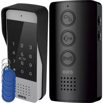 Citofono cablato Eura ADP-34A3 nero — posto interno, modello 50323