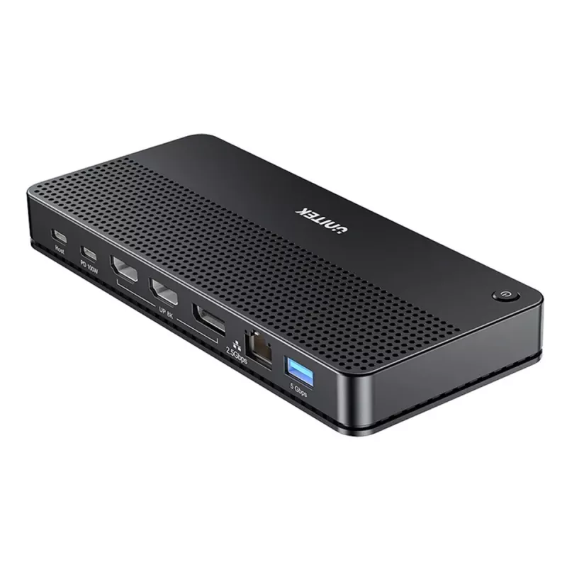 Docking station UNITEK D1104A01 USB4 con cavo 100 W Power Delivery