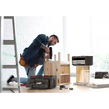 Cassetta per attrezzi KETER Stack'N'Roll (17210832/253384) 2 cassetti nero