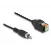 DeLOCK cavo adattatore da connettore RCA a morsettiera con pulsante 15 cm