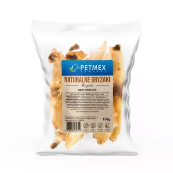 Snack da masticare per cani PETMEX Orecchio di coniglio - 100g