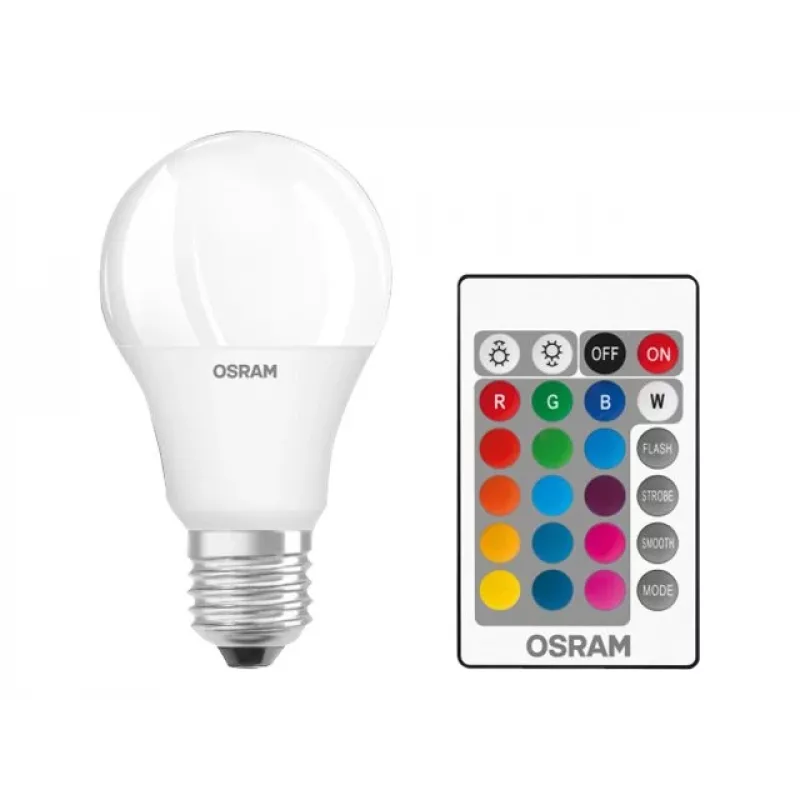 Lampada LED Star+ Classic A RGBW FR 60 dimmerabile 9W/827 E27 con telecomando | 9 W | RGBW