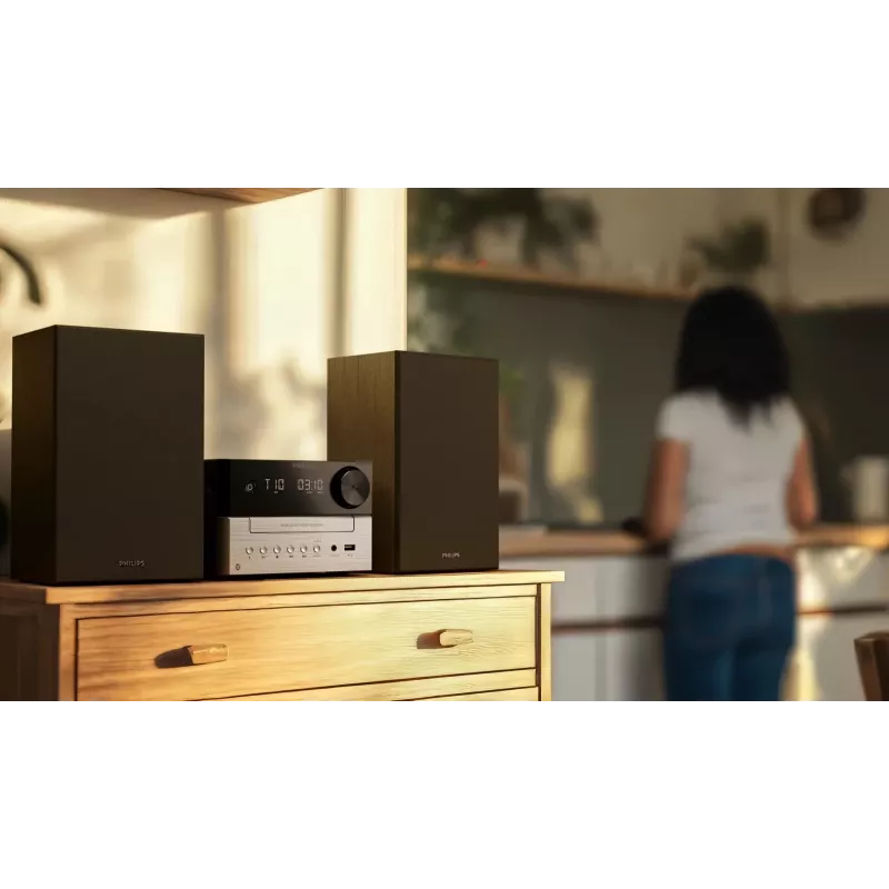 Philips TAM3205M2 sistema audio home audio microsistema 20 W nero, argento