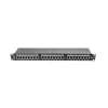 Patch panel 1U LANBERG PPS5-1024-B — 24 porte RJ-45 Cat5, metallo, nero, montaggio su rack