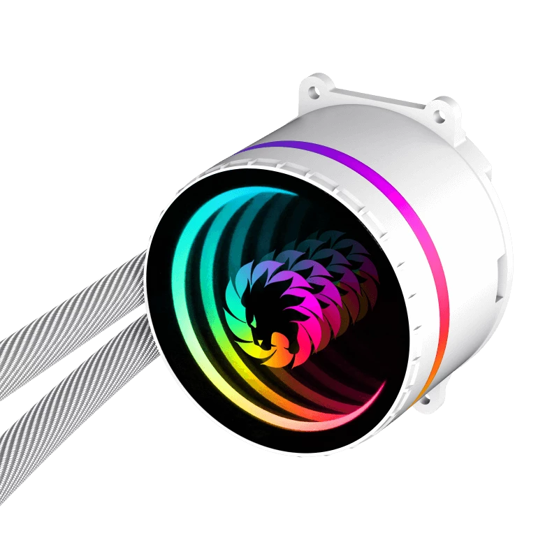 Gamemax | Dissipatore a liquido per CPU | ICEBURG 120 | bianco
