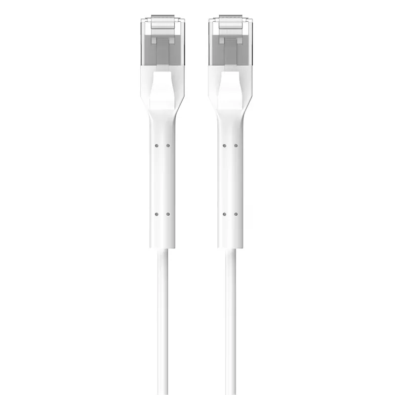 Cavo patch Cat.6 U/FTP doppino in rame 1 Gbit/s, slim breakout, 2 m, bianco