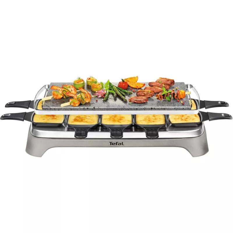 Tefal PR457B grill per raclette 10 persone 1350 W grigio