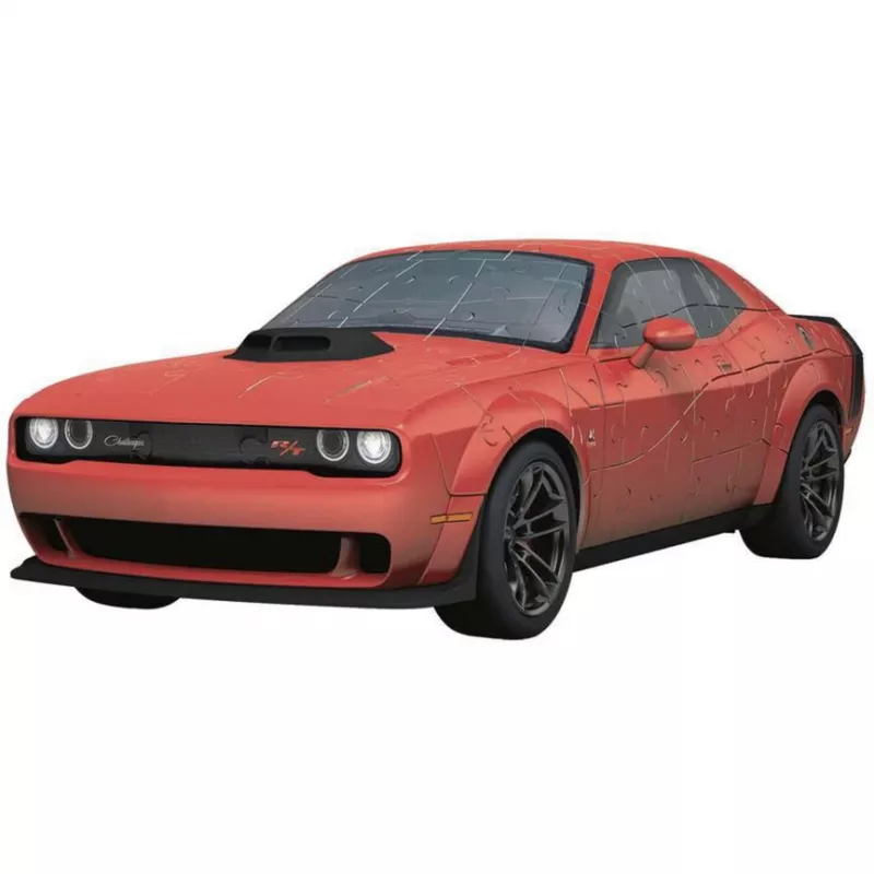 Puzzle 3D Ravensburger Dodge Challenger R/T Scat Pack Widebody – serie Iconics, riproduzione in scala