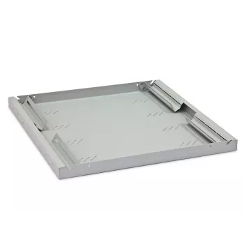 Triton ripiano 1U forato 650mm, profondità 650 mm, larghezza 430 mm, altezza 45 mm, portata 80 kg, ripiano