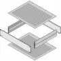 Schroff piastra di copertura 400D PERF. (30860513)